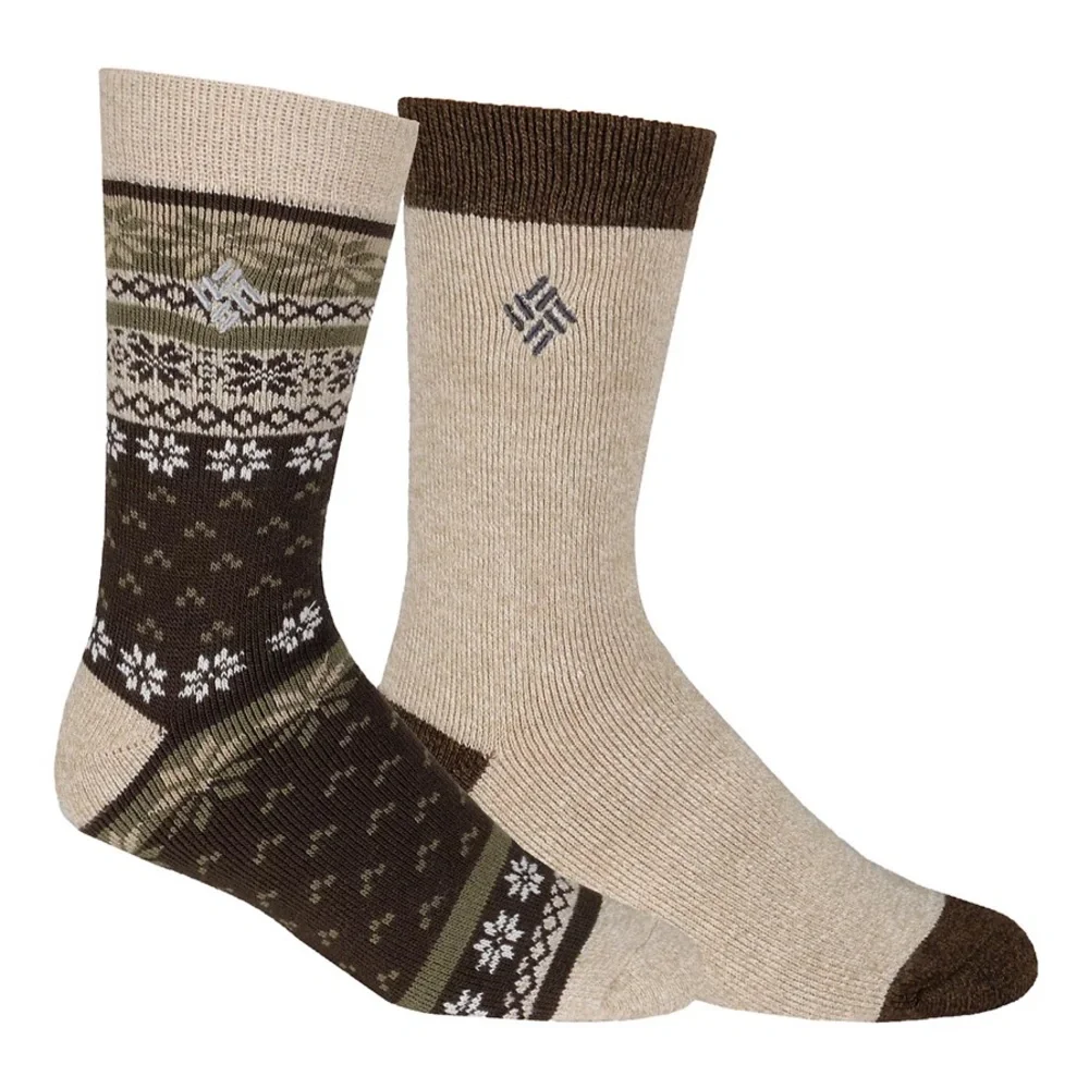 Columbia Medium-Weight Fleece-Lined Thermal Crew Socks mens nwt